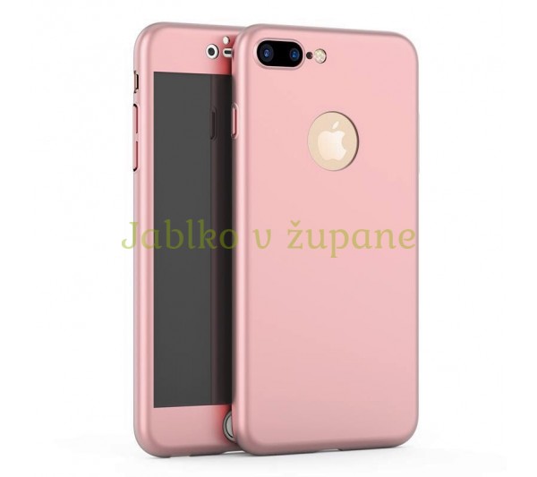 360° kryt Apple iPhone 7 Plus/8 Plus - ružový